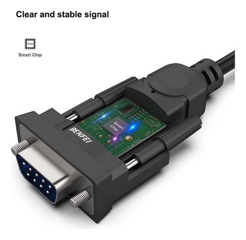 Adaptador Usb A Serie, Benfei Usb A Rs-232 Macho (9 Pines) C