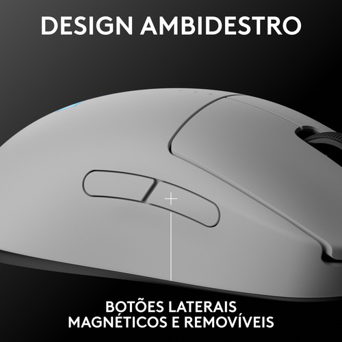 Mouse Gamer Sem Fio Logitech G Pro 2 Lightspeed Rgb Lightsync Branco Branco