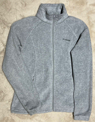 Sudadera Hoodie Para Mujer Talla M Columbia Fleece Gris (Usado)