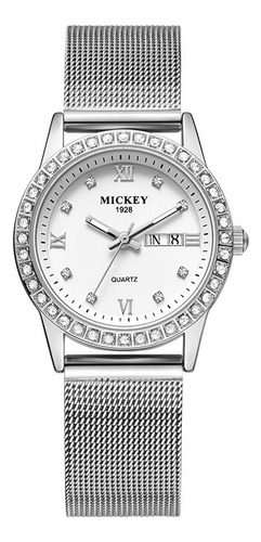 Reloj Casual Disney Mickey Mouse Para Niñas Y Mujeres
