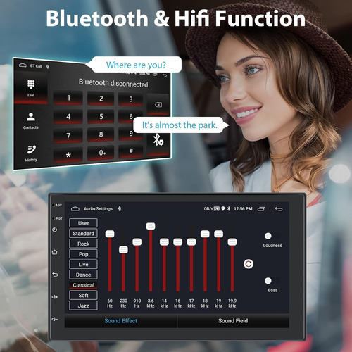 Radio 7'' Con Android Auto Carplay 1 Din 2gb+32gb-android 13