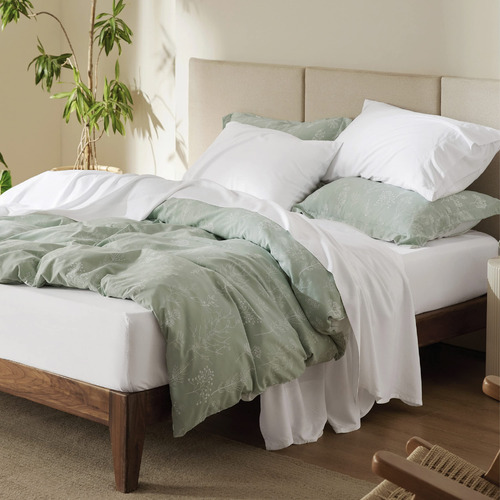Juego De Sabanas Blancas Matrimonial Rayon De Bambu Ligeras