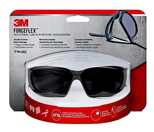 3m Forceflex Plus Lente Seguridad Resistente Protector 4