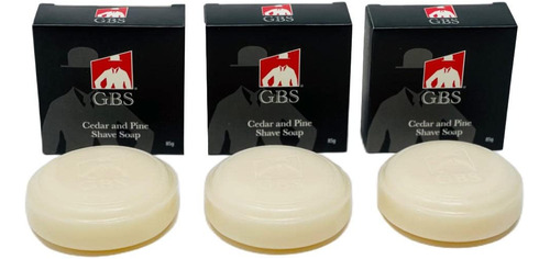 Gbs - Jabn De Afeitar De Sndalo Para Hombre, 97% Natural, En