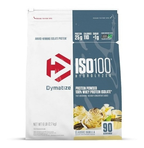 Whey Iso 100 Refil Hydrolizado (2,7kg/6lb) - Dymatize Novo