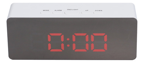 Reloj Digital De Reloj De Despertador De Espejo Led Con Modo