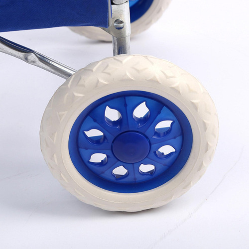 Ruedas Para Carrito De Compras Plegables De 2 Piezas, Azul