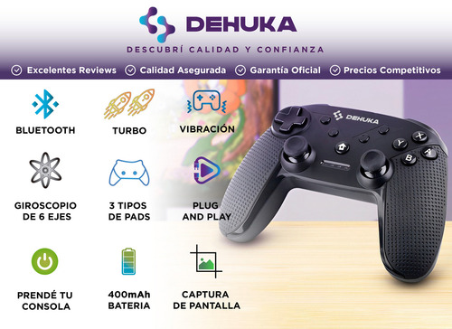 Imagen 2 de 7 de Joystick Inalambrico Compatible Nintendo Switch Oled Y Lite, Android, Pc