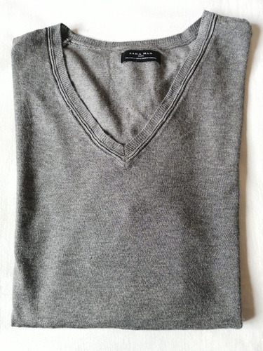 Sweater Zara Talle L Gris