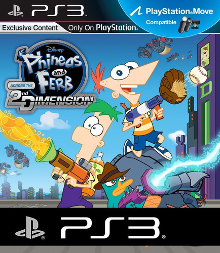 Disney Phineas And Ferb 2d Dimension Ps3 Físico