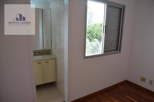 Apartamento Para Alugar Em Moema, Ed. Modular Da Vinci, 3 Dormitórios Sendo 1 Suíte, Varanda Ampla, 4 Banheiros, 2 Vagas Na Garagem, 97 M², São Paulo. - Ap1143