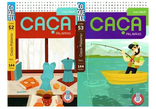 Livro Coquetel Caça-palavras nível fácil Ed 52