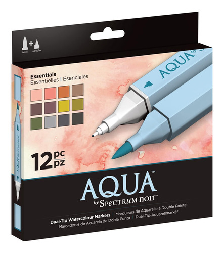 Spectrum Noir Aqua Artists Rotuladores Para Colorear Con Pun