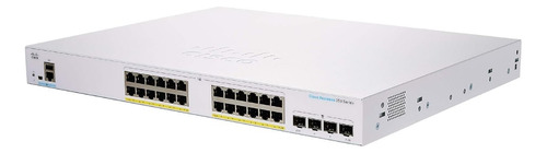 Switch Cisco Cbs350-24fp-4g-ar Adm L2 24 Giga Poe+ 4sfp