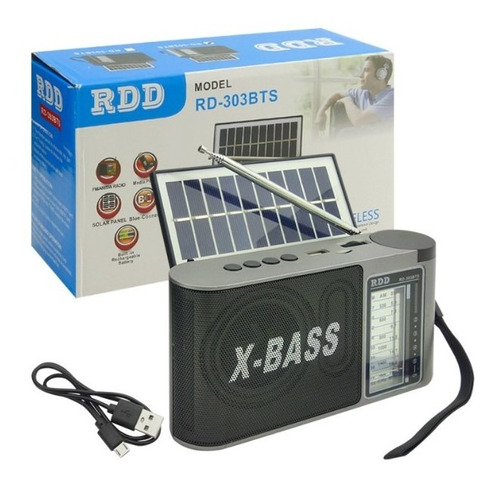 Radio Parlante Solar Recargable Bluetooth