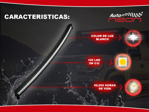 Faro Barra 100 Led Curva 300w 52 Pulgadas Fa-lh100c