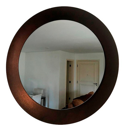 Espelho Decorativo Paella Cobre Craquelado 60 Cm Redondo