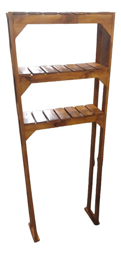 Organizador Para Baño (inodoro) De Madera De Pino Barnizado