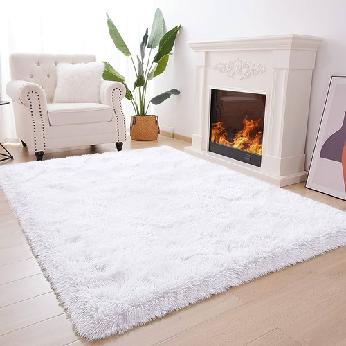 Alfombra Nordica 2x2,4 Super Suaves Pelo Alto Sintétic Beige