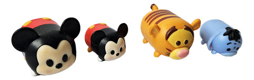 Cuatro Mini Tsum Tsum 3 Cm Disney Mickey Mouse Tigger E Igor (Usado)