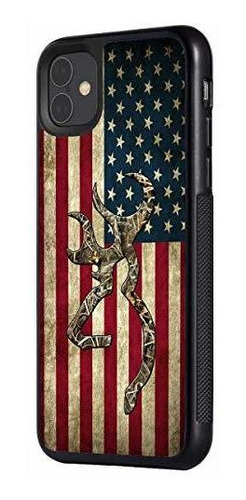 iPhone 11 Case, Boslive Camo Retro American Flag Background