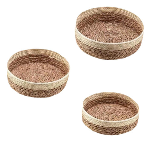 Cesta Para Servir Comida, Cesta De Almacenamiento Redonda,