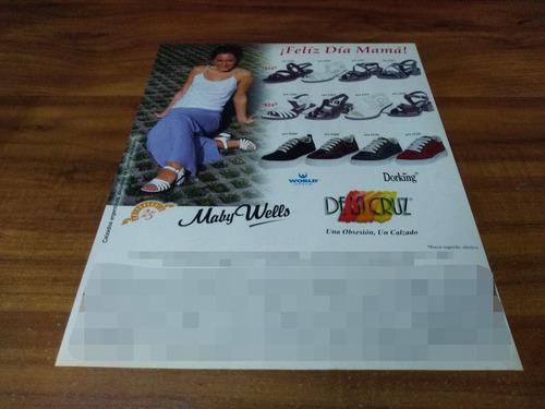 (pi153) Publicidad Maby Wells * De La Cruz (Usado)