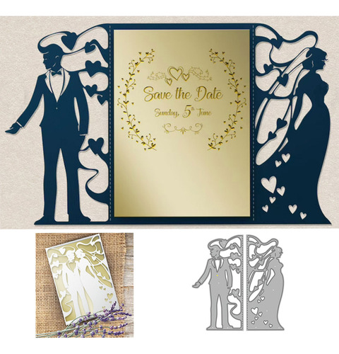 Troqueles Para Cortar Metal Con Marco De Boda Para Novio, Ju