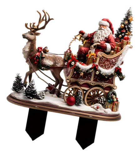 Adorno Navideño Con Forma De Papá Reno, Adorno