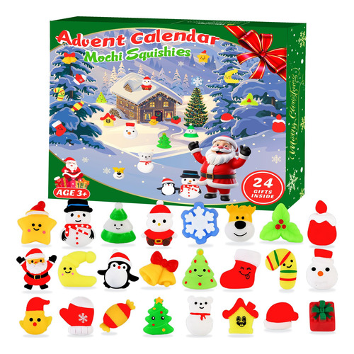Calendario De Adviento 2024 Con 24 Juguetes Mochi Para Niños