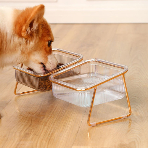 Sh Comedero Doble Elevado For Perros Y Gatos