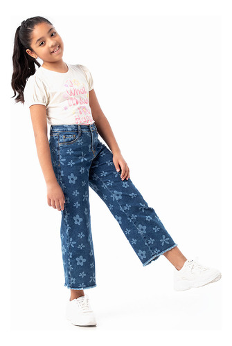 Pantalon Cargo Denim Stretch Pionier Letty Niña