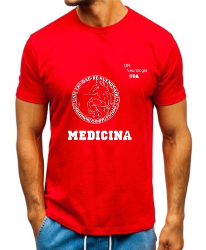 Remeras 100% Algodón Uba Medicina Kls Unisex Klartoks