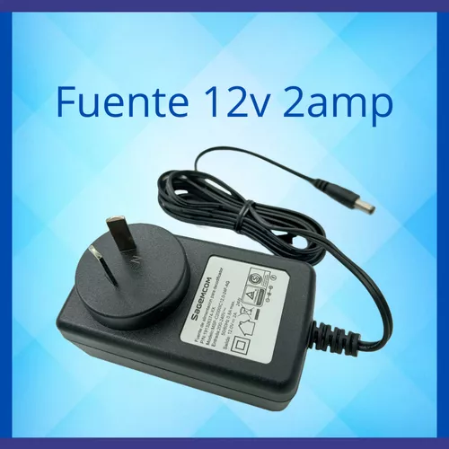 Fuente 12v 2amp Tipo Cargador Con Conector 2,5mm