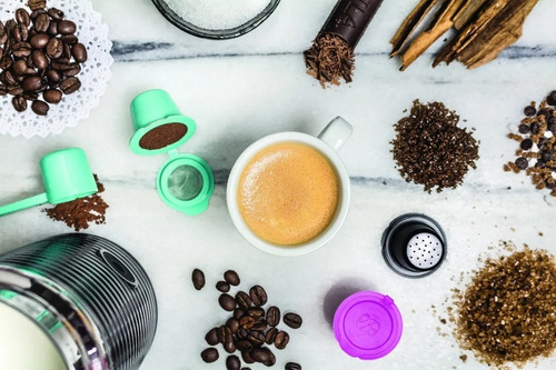 Nespresso 4 Capsulas Recargables Cafe Caffettino Ret.