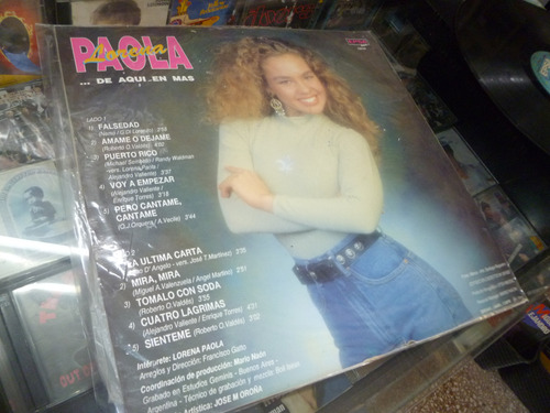 Lorena Paola - De Aqui En Mas -vinilo -garantia Abbey Road 