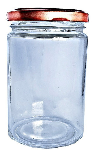 .24 Potes Vidro Salada Boca Larga Tampa Branca Andino 360ml
