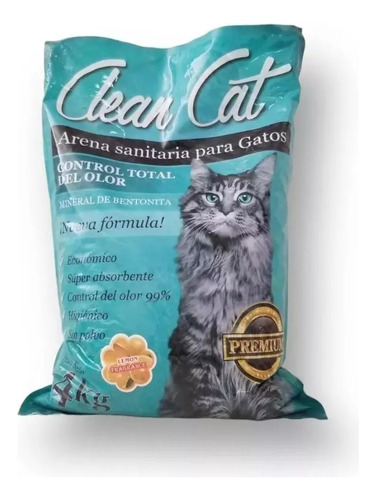 Arena Sanitaria Aglutinante Clean Cat 4kg