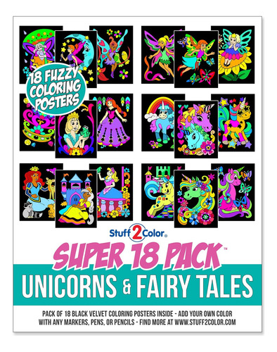 Super Pack De 18 Carteles Para Colorear Difusos (edición De 