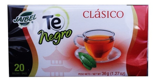 Jaibel Te Negro Clasico 20 Und 36g - Kg a $336