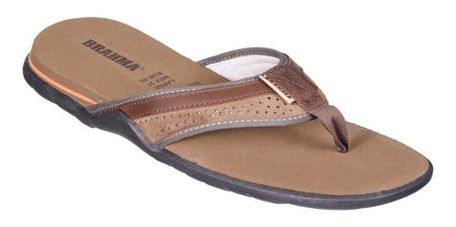 Sandalias Brahma Kl1485 Chancla De Hombre En Cuero Original 