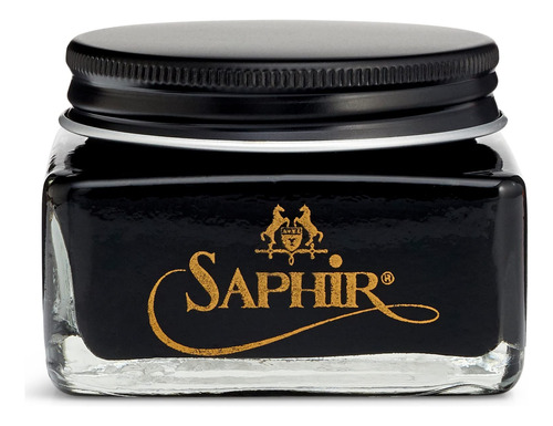 Crema Saphir Pommadier Para Zapatos, Negro, Talla Unica