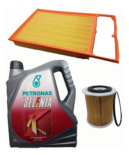 Kit De 2 Fitros Fiat Palio 1.6 16v Etorq 2012+ Selenia Semi