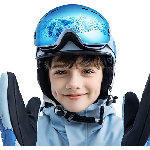 Copozz Ski Goggles Kids, Youth Snowboard Goggles For Boys Gi