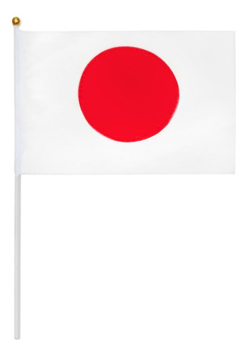 Banderita Japonesa, Mxjpf-009, 150pzas, Japón, 14x21cm, Tela Jpminiflag