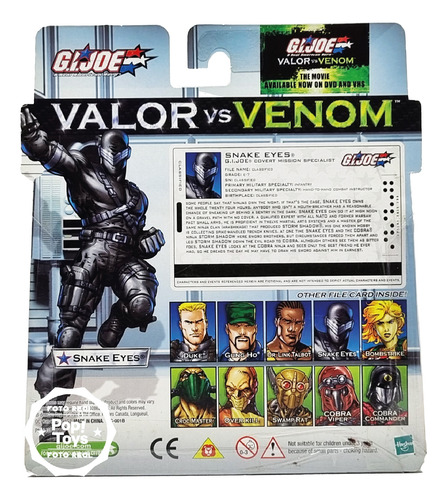 Hasbro - G.i.joe - Valor Vs Venom - Snake Eyes Vs Swamp Rat
