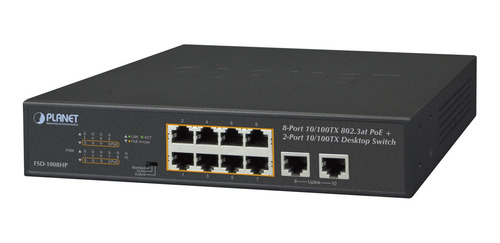 Switch No Administrable, 8 Puertos Poe 802.3af/at 30 W