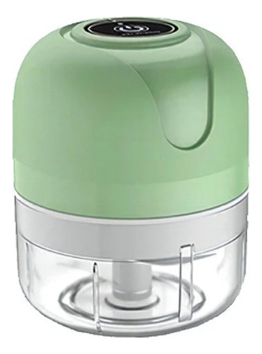 Mini Processador De Alimentos Elétrico Usb Power Verde 250ml 110V/220V