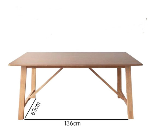 Mesa Comedor Lake 160 Madera + 4 Sillas Amanda + Cuotas