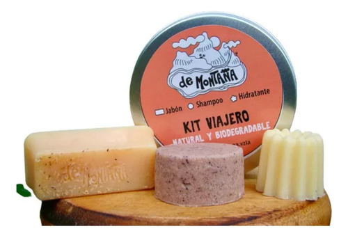 Kit Viajero Jabon Biodegradable De Montaña